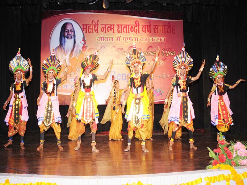 maharishi school of excellence bangalore have performed traditional folk dance