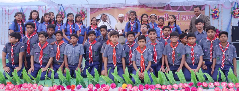 Scout Team who volunteered to maintain discipline during the whole celebration