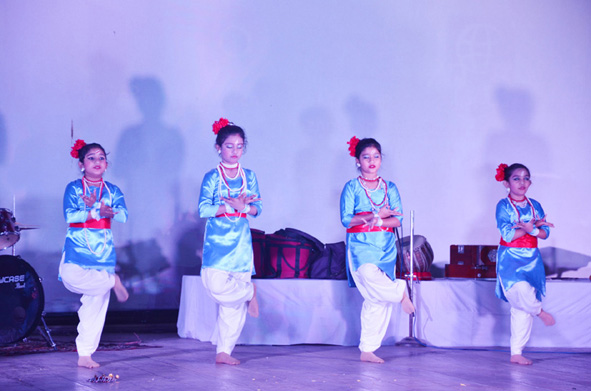 mvm silchar have performed beautiful folk and traditional dance