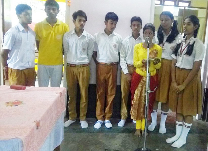students of mvm tejpur have performed many spiritual songs