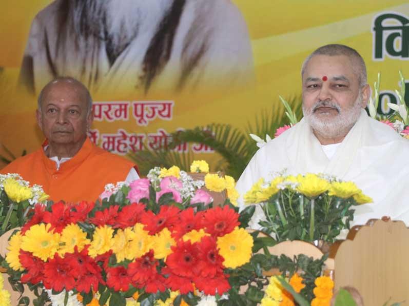 Brahmachari Girish Ji Hona'ble Chairman of Maharishi Educational Institutions celebrated Maharishi Age of Enlightenment Day on the auspices of 106th Birthday of His Holiness Mahesh Yogi Ji.