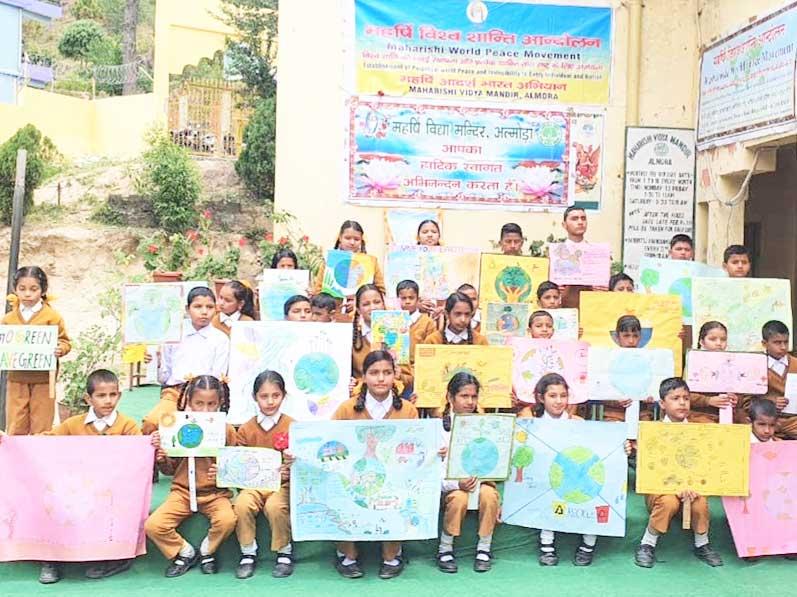 MVM ALMORA 1 : Akshaya Tritiya celebration and poster competition on Earth Day.