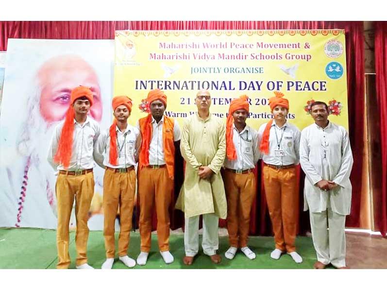 Maharishi Vidya Mandir Schools Group and Maharishi World Peace Movement jointly organized International day of Peace on 21st Sept 2023 at Maharishi Vidya Mandir Balaghat.