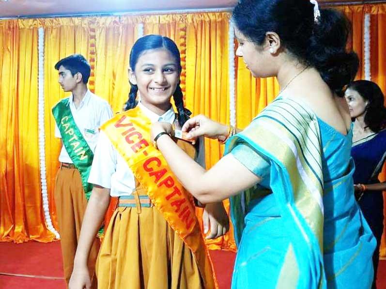 MVM Ratanpur: The investiture ceremony was held on 5 August 2023 at Maharishi Vidya Mandir Ratanpur to encourage and kindle leadership qualities in young prodigies.