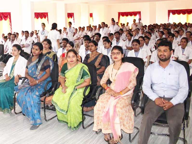 Transcendental Meditation (TM) motivation program conducted successfully at Jabalpur Institute of Health and science by Mrs. Mamta Bhattcharjee and TM teacher Mr. Rakesh Pandey to the Principal, Director, faculty members and medical students of the Medical Institute. More than 200 members participated and TM initiation is in continuation where 60 members have already been initiated in the first batch.
