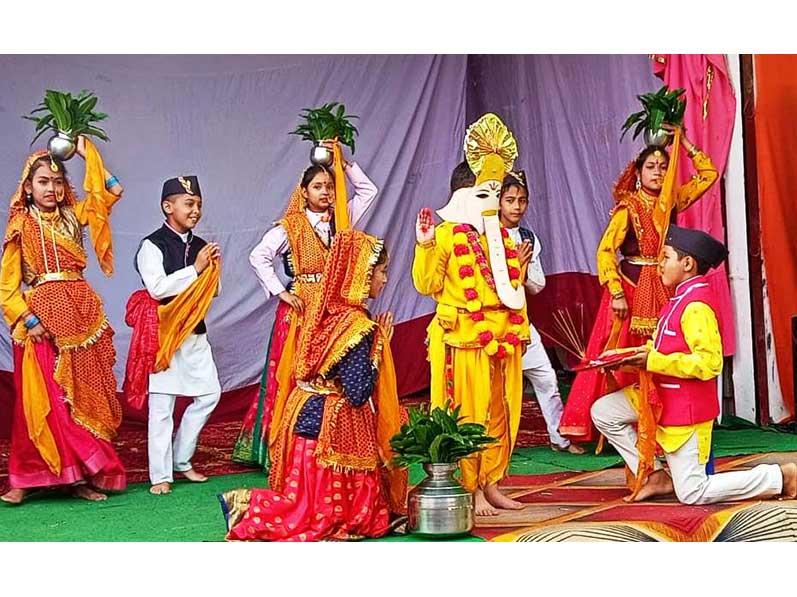 MVM Takula Nainital: Ganesh Mahotsav was celebrated at Maharishi Vidya Mandir Takula Nainital.
