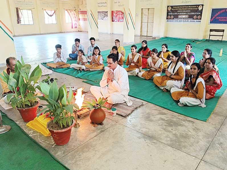 MVM Panna: Akshaya Tritiya was celebrated at Maharishi Vidya Mandir Panna with complete involvement.